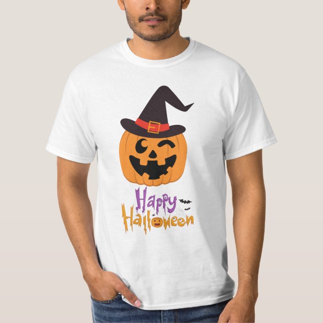 Happy Halloween T Shirt (Framsida)