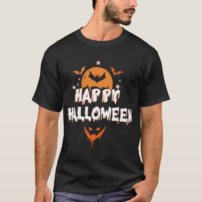 "Happy halloween T-Shirt - Classic Spooky Season (Framsida)
