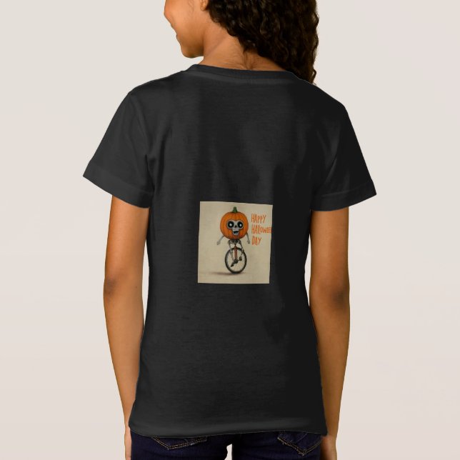 "Happy halloween T-shirt för barn" (Baksida)