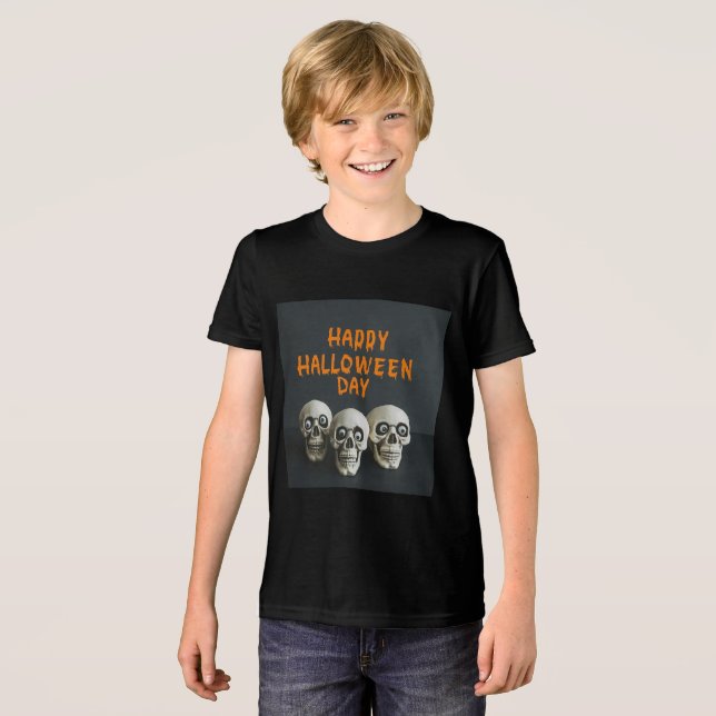 "Happy halloween T-shirt för barn" (Framsida Full)