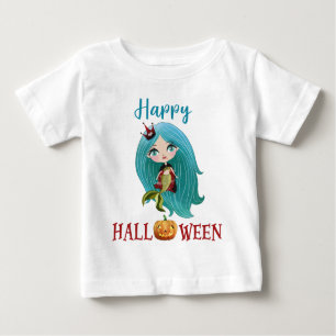 Happy halloween t-shirt Girl Baby Sjöjungfru t-shi