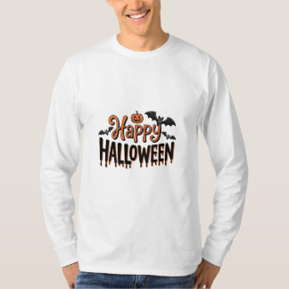 Happy halloween T-Shirt med Pumpkin