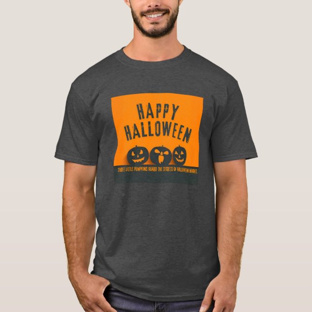 Happy halloween T-Shirt | Spooky Roligt Graphic Te (Framsida)