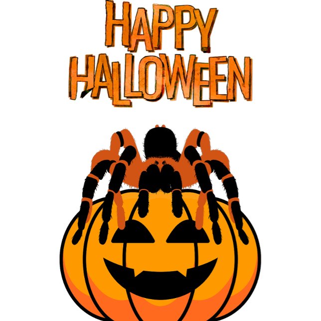 Happy halloween Tarantula på Pumpkin T Shirt (Skapare uppladdad)