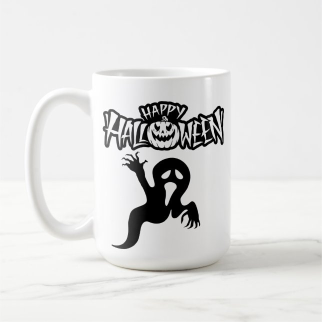Happy Halloween Tasse Kaffemugg (Vänster)