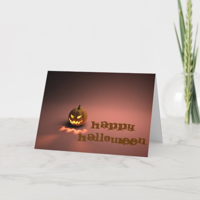 Happy halloween tcard kort (Framsida)