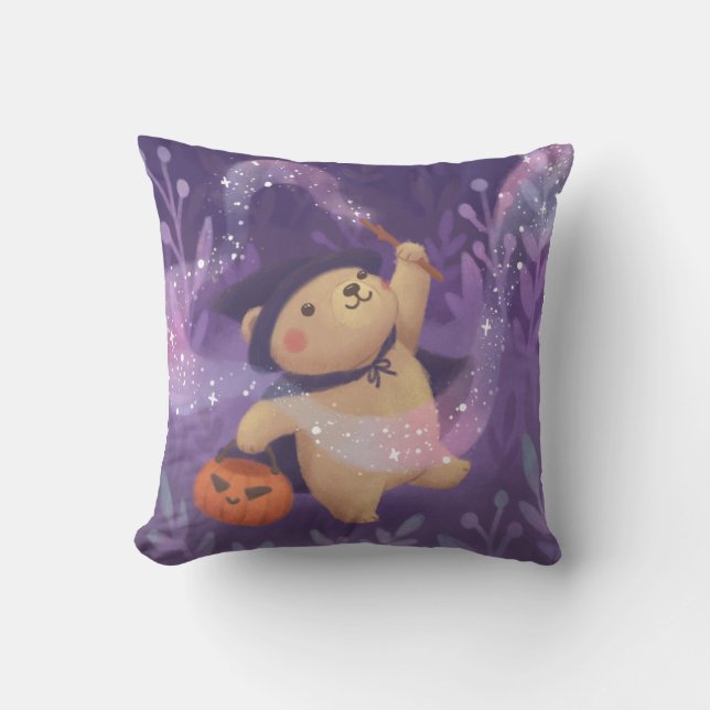 Happy halloween: Teddy Witch Kudde (Framsida)