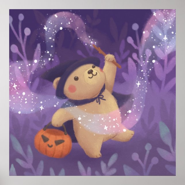 Happy halloween: Teddy Witch Poster (Framsidan)
