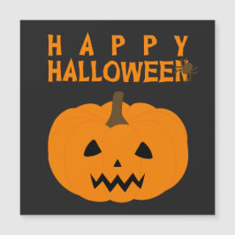Happy halloween Text och Pumpkin på Black