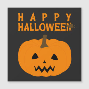 Happy halloween Text och Pumpkin på Black