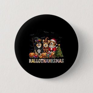 Happy halloween Thanksgiving - Hundälskare vid jul Knapp
