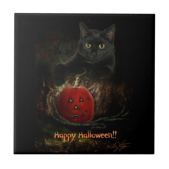 Happy halloween Tile Kakelplatta (Framsidan)