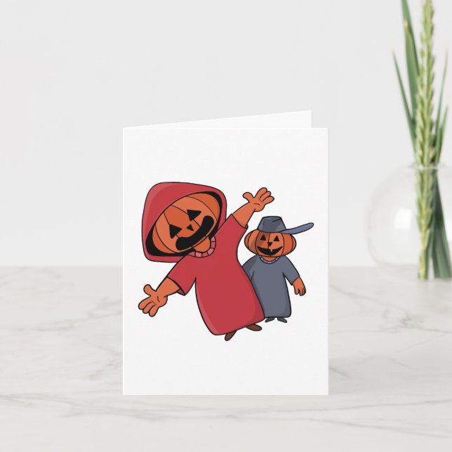 Happy halloween till dina vänner inbjudan (Framsida)
