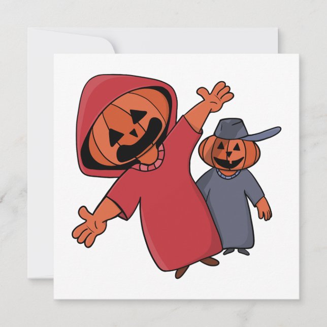 Happy halloween till dina vänner inbjudningar (Framsida)