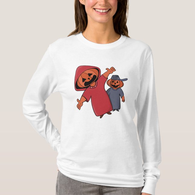 Happy halloween till dina vänner t shirt (Framsida)