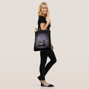 Happy halloween Tote Bag - Spooky & Roligt Trick Tygkasse