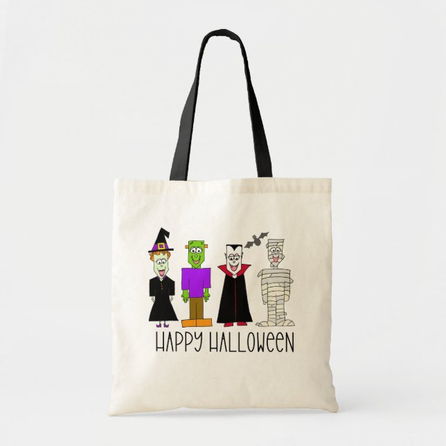 Happy halloween Tote Bag Tygkasse (Framsidan)