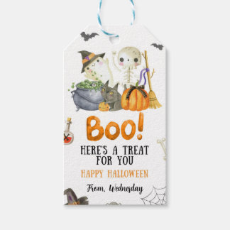 Happy halloween Treat Gift Märkre Presentetikett