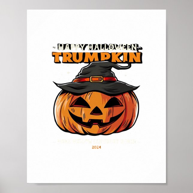 Happy halloween Trumpkin Classic Poster (Framsidan)