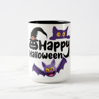 Happy halloween Två-Tonad mugg