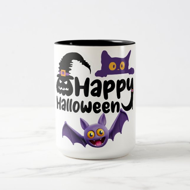 Happy halloween Två-Tonad mugg (Center)