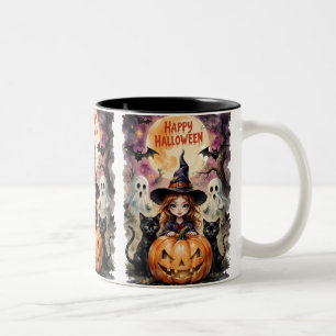 Happy halloween Två-Tonad mugg