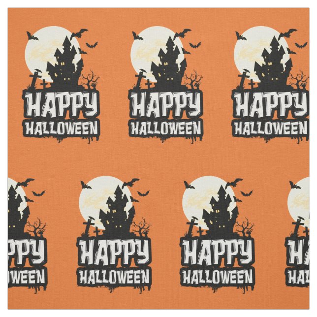 Happy halloween tyg (Provkarta)