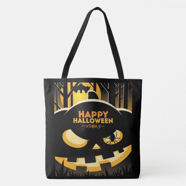 Happy halloween tygkasse (Framsida)