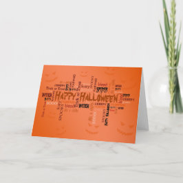 Happy halloween Typografi Kort
