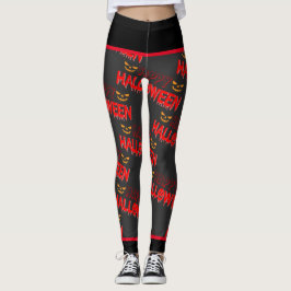 Happy halloween Typografi Leggings