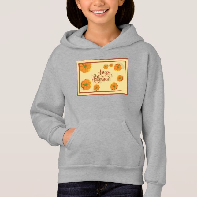 Happy halloween-typografi med frammatningskort t shirt (Framsida)