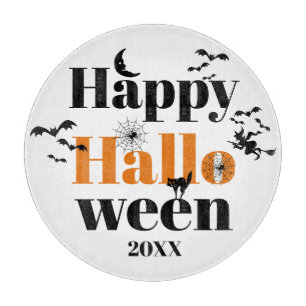 Happy halloween-typografi med vintage inslag