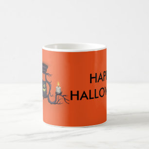 Happy halloween Uggla med ljus Kaffemugg