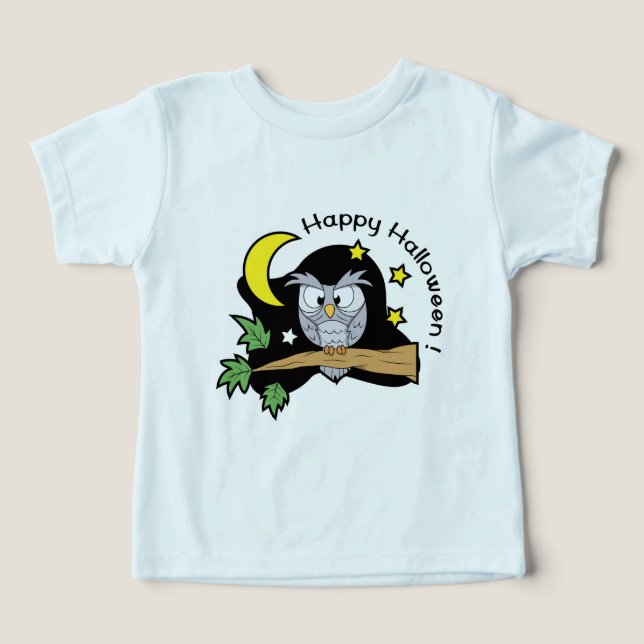Happy halloween Uggla T Shirt (Design Framsida)