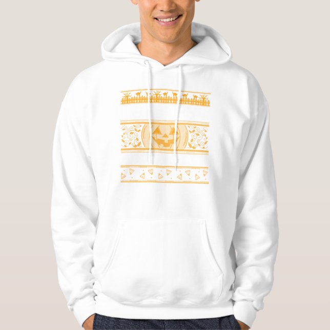 Happy halloween Ugly Design Pumpkins Hoodie (Framsida)
