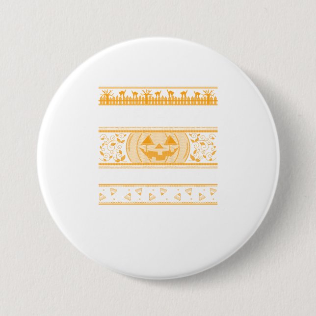 Happy halloween Ugly Design Pumpkins Knapp (Framsida)