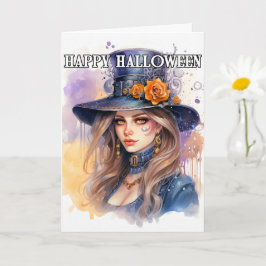 Happy halloween | Vackert Majestic Witch Kort