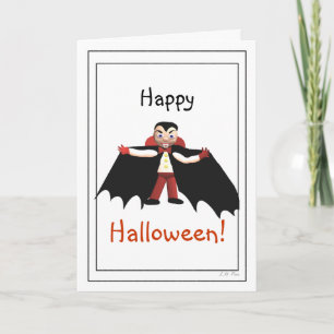 Happy halloween Vampire Kort