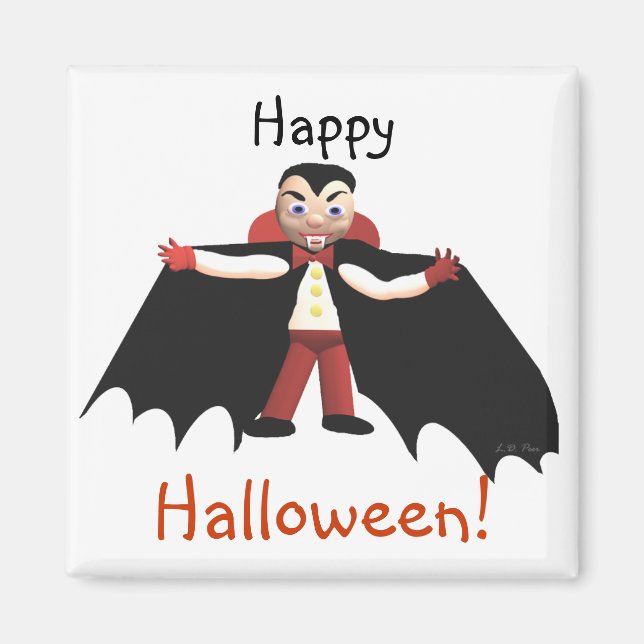 Happy halloween Vampire Magnet (Framsidan)