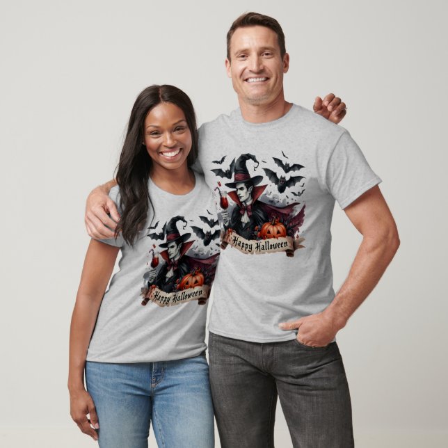 Happy halloween Vampire T Shirt (Unisex)
