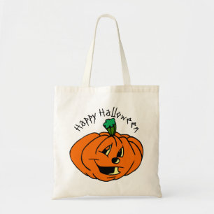 Happy halloween, vänligt, Pumpkin Jack-o'-Lantern Tygkasse