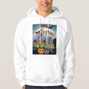 happy halloween vänner hoodie