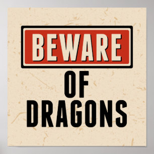 Happy halloween Var försiktig med Dragons Poster