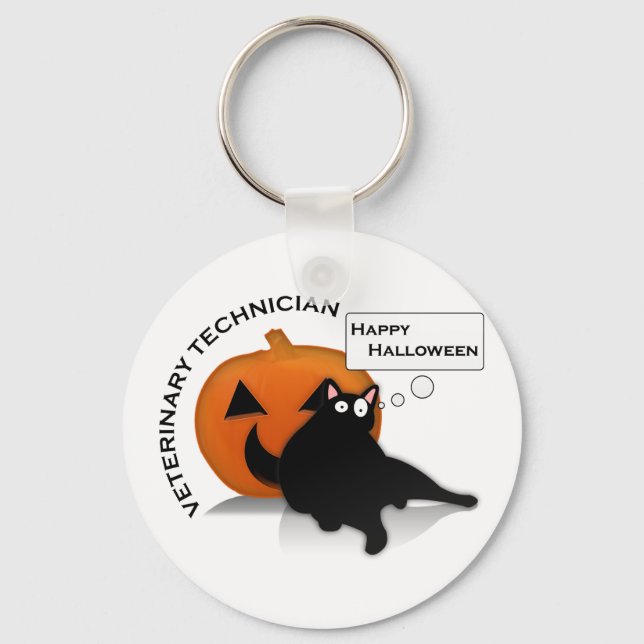 Happy halloween Vet Tech! Nyckelring (Framsida)