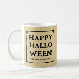 happy halloween vintage stil kaffemugg
