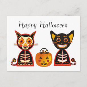happy halloween Vintage Stil Vykort