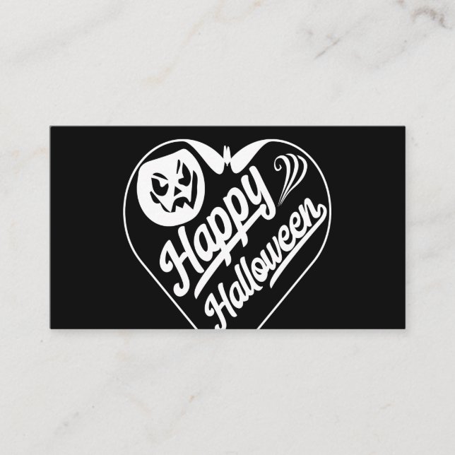 Happy halloween visitkort (Framsida)