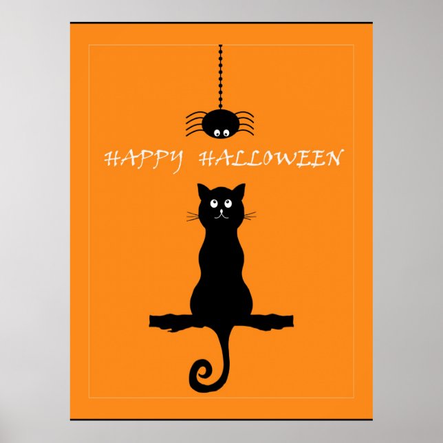 Happy halloween, vismisk design poster (Framsidan)