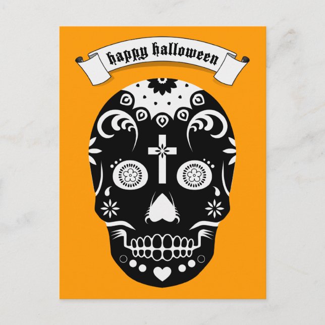 happy halloween vykort (Framsida)