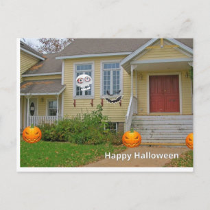 happy halloween vykort